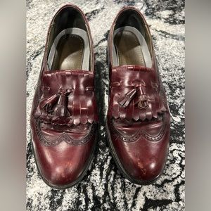DEXTER Vtg Maroon Tassel Penny Loafer Men's 10 FLAWED